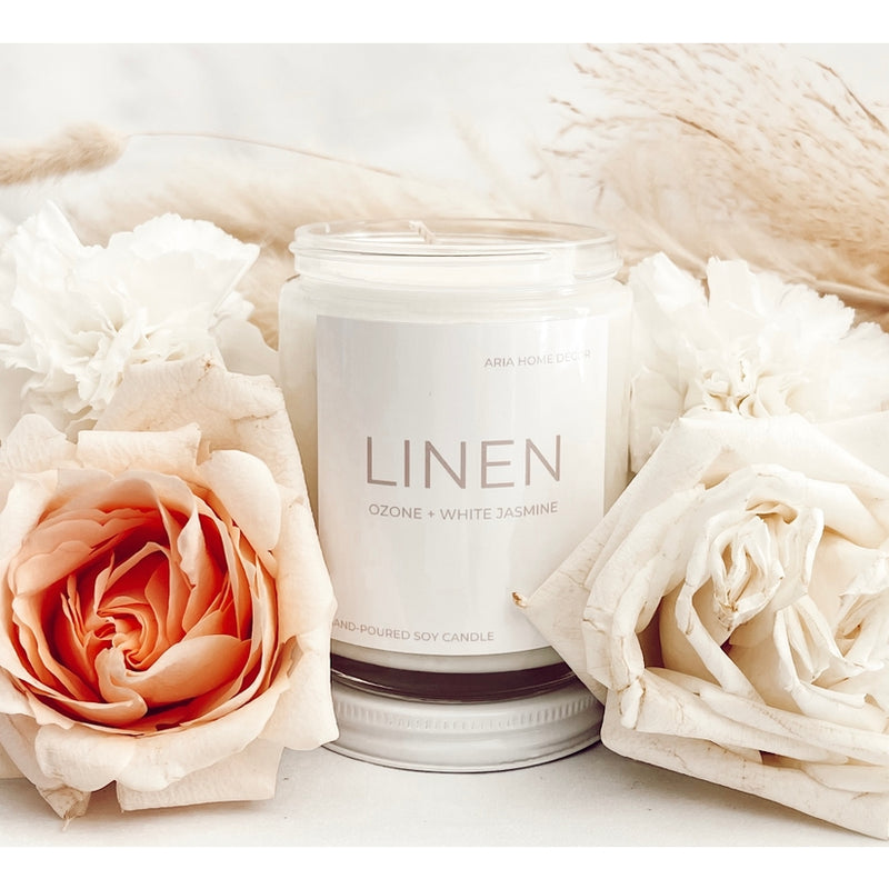 White Jasmine + Ozone Luxury Soy Candle