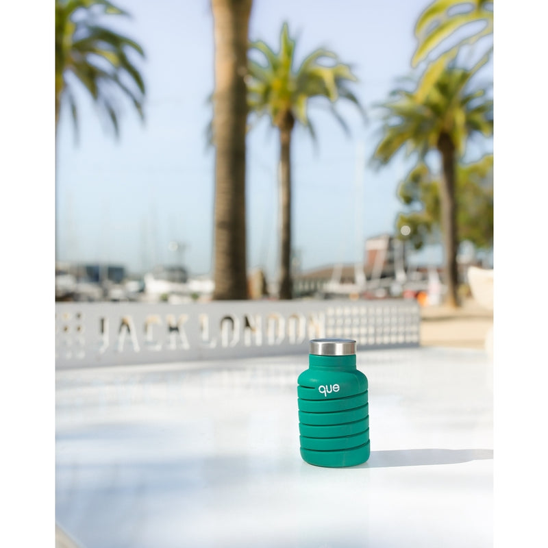 20oz Collapsible Water Bottle - Forest Green